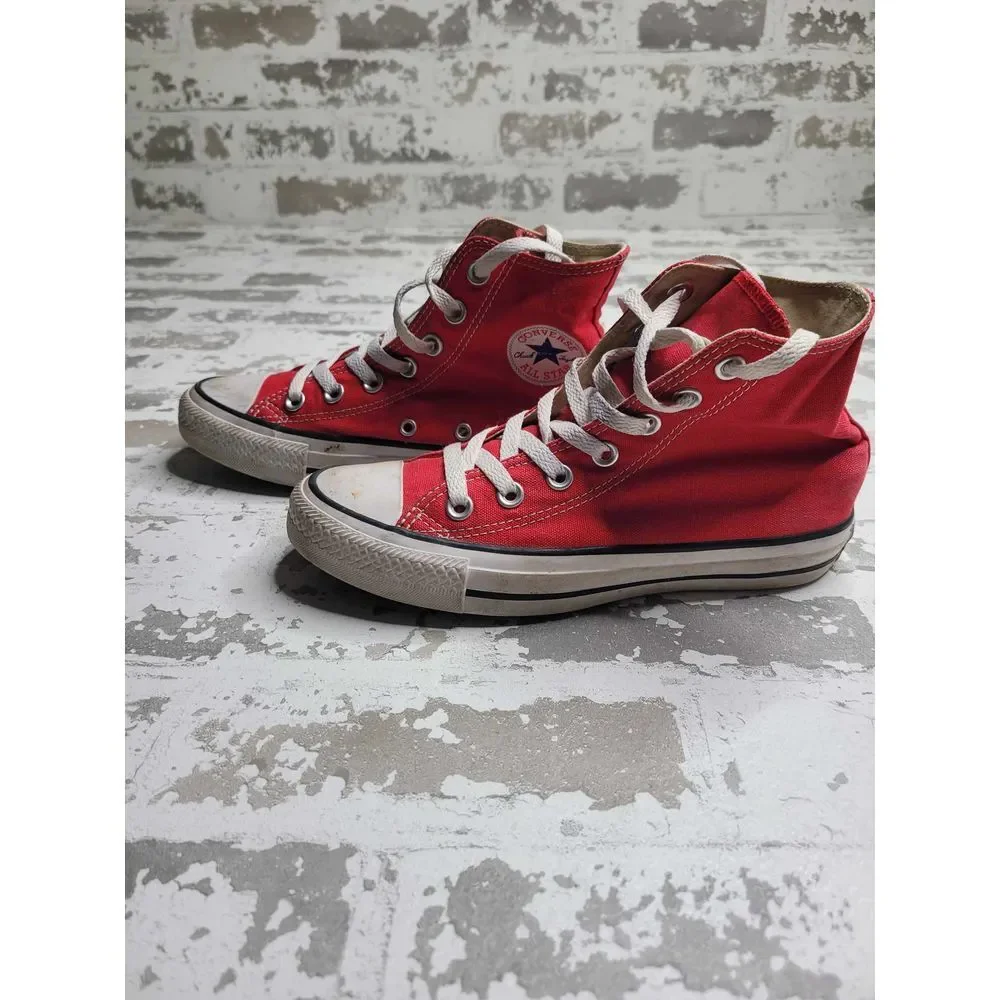 Converse Chuck Taylor All Stars Red Hi-Top Sneakers Men's 4 Women's 6 - Picture 4 of 7